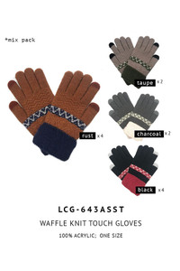 KNT GLOVES-LCG-643ASST (12 PACK)