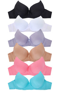 SOLID ASSORTED BRA-9351 (6pc)