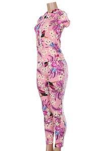 TROPICAL FLORAL PANT SET-JD-1384 (4pc)