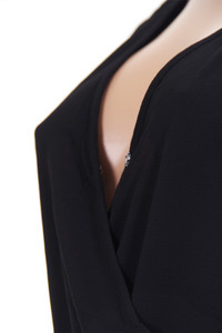 SOLID ONE PIECE DRESS-D00006-BLACK (6pc)