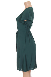 SOLID ONE PIECE DRESS-D00006-GREEN (6pc)