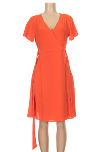 SOLID ONE PIECE DRESS-D00006-RED (6pc)