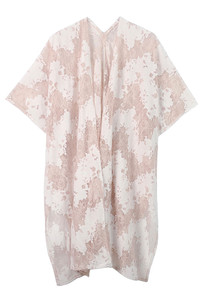 FLORAL KIMONO-BLK110060-BEIGE