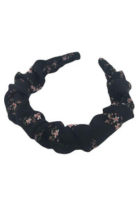 FLORAL HEADBAND-LCHB-584-BLACK