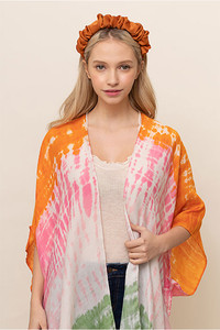 RUCHED SOLID SILKY HEADBAND-SBHB-2840-RUST