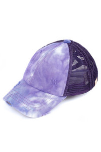 C.C KIDS TIE DYE CRISS-CROSS PONYCAP-KIDS-BT-791