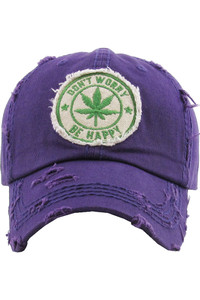 Leaf Weed vintage baseball cap