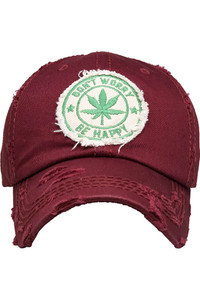 Leaf Weed vintage baseball cap