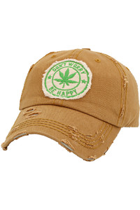 Leaf Weed vintage baseball cap
