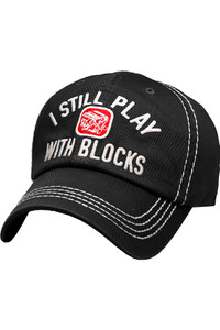 I STILL PLAY BLOCKS VINTAGE BASEBALL CAP-KBVT-240