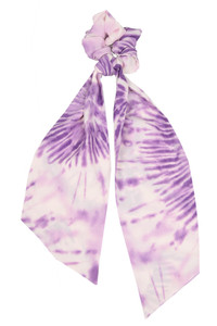 TIE DYE PATTERN HAIR SCARF-EAHR2071-PINK