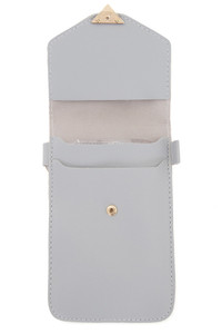 SOLID STRAP PHONE CASE CROSS BODY BAG-CB1416-LIGHTPINK