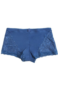 MICROFIBER LACE BOY SHORT-63022 (12pc)