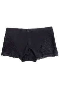 MICROFIBER LACE BOY SHORT-63022 (12pc)