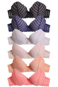 LACE PATTERN DESIGN BRA-68809 (6PC)