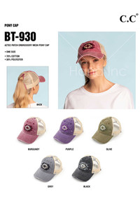 C.C AZTEC PATCH MESH PONYCAP-BT-930