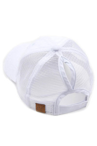 C.C tone & tone U.S.A embroidery American Flag pony cap