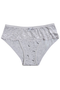 PATTERN PRINT WITH LACE PANTY-B3968 (12PC)