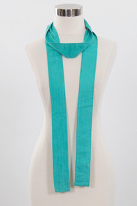 Faux Suede Skinny Scarf
