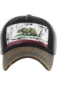 CALIFORNIA REPUBLIC VINTAGE BASEBALL CAP-KBVT-598