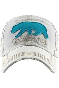 CALIFORNIA BEAR VINTAGE BASEBALL CAP-KBVT-619