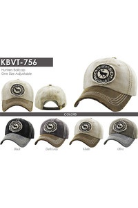 HUNTERS VINTAGE BASEBALL CAP-KBVT-756