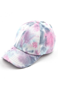 C.C TIE DYE BASEBALL PONYCAP-BT-791