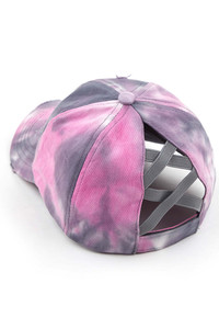 C.C TIE DYE BASEBALL PONYCAP-BT-791