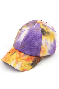 C.C TIE DYE BASEBALL PONYCAP-BT-791