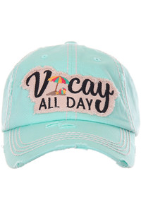 VACAY ALL DAY WASHED VINTAGE BASEBALL CAP-KBV-1355