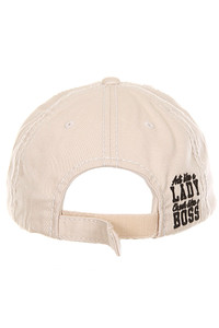 LADY BOSS WASHED VINTAGE BASEBALL CAP-KBV-1361