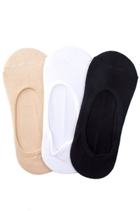 SOLID COLOR NO-SHOW SOCKS-FOCUS SOCKS (12pc)