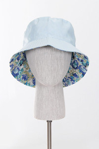 FLORAL REVERSIBLE RAIN BUCKET HAT-BHU110034-BLUE