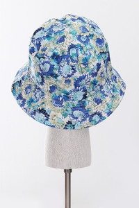 FLORAL REVERSIBLE RAIN BUCKET HAT-BHU110034-BLUE