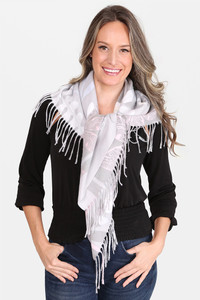 FLORAL PRINT KNIT BLANKET SCARVES-JS1372-GRAY