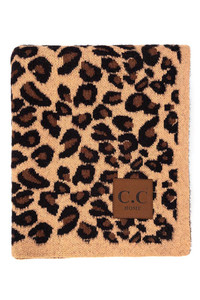 C.C SOFT LEOPARD THROW BLANKET-BL-2061