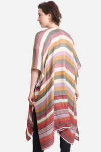 STRIPES PATTERN PRINT KIMONO-JP2164-MULTI