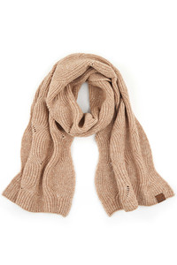 BRIOCHE CABLE PATTERN SEQUIN SCARF-SF-2073