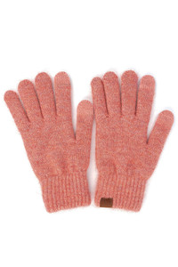 C.C HEATHER KNIT PLAIN GLOVES-G-9021