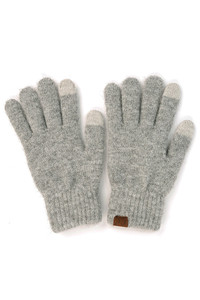 C.C HEATHER KNIT PLAIN GLOVES-G-9021