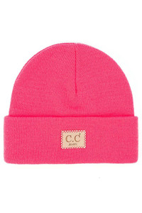 C.C CLASSIC RIB BABY PATCH BEANIE-BABY-HTM-1