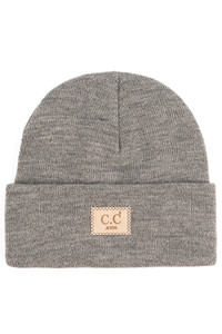C.C CLASSIC RIB PATCH KIDS BEANIE-KIDS-HTM-1