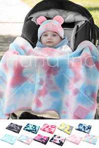 C.C BABY TIE DYE STROLLER BLANKET-BBL-7380