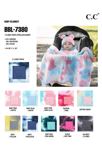 C.C BABY TIE DYE STROLLER BLANKET-BBL-7380