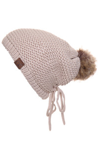 C.C FLEECE LINED SLOUCHY BEANIE-HAT-712