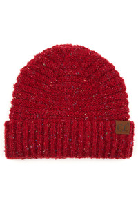 C.C CONFETTI BOUCLE YARN BEANIE-HAT-7382
