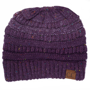 Confetti Ponytail Messy Bun Beanie