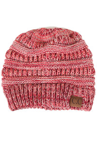 C.C FOUR TONE THREAD MIX BEANIE-YJ-816