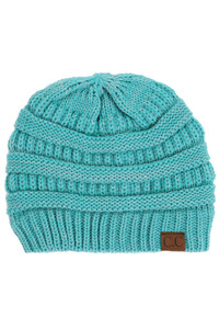 C.C TWO TONE COLOR KNIT BEANIE-YJ-800