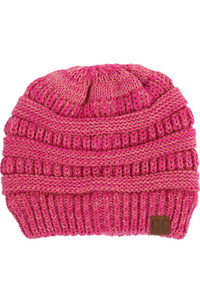 C.C TWO TONE COLOR KNIT BEANIE-YJ-800